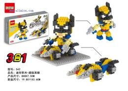 DR STAR 3IN1 DIY Blocks Wolverine 542
