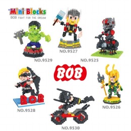 BOB Mini Blocks Marvel Super hero series 9525-9530