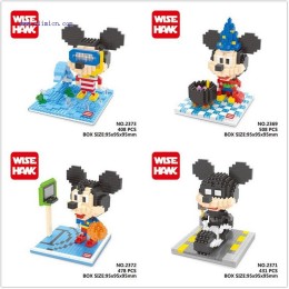 Wise hawk Mini Blocks Disney Mickey Mouse Series 2369-2373