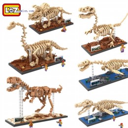 LOZ Mini Blocks dinosaur Fossil series 9023-9028