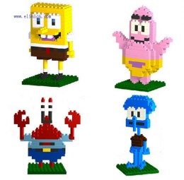 LOZ Spongebob DIY Blocks