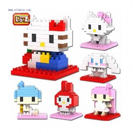 LOZ Cartoon Series Blocks Mini Hello kitty Blocks