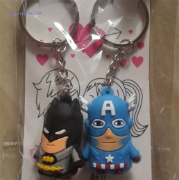 Cartoon Couple key ring the avengers