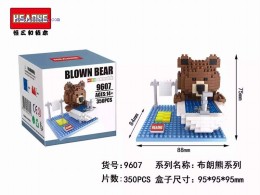 HSANHE Mini Blocks Brown Bear 9607