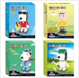 QCF Micro Blocks Snoopy 9552-9555