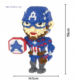 HC Diamond Blocks Marvel Captain America 9018