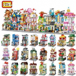 LOZ Mini Street View Building Blocks Set