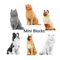Pet Cat Dog Mini Building Blocks