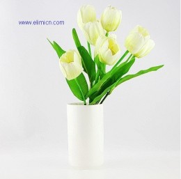 Artificial white tulip flower